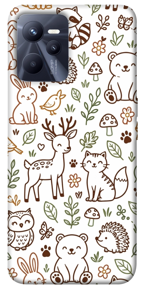 Чехол Wildlife pattern для Realme C35