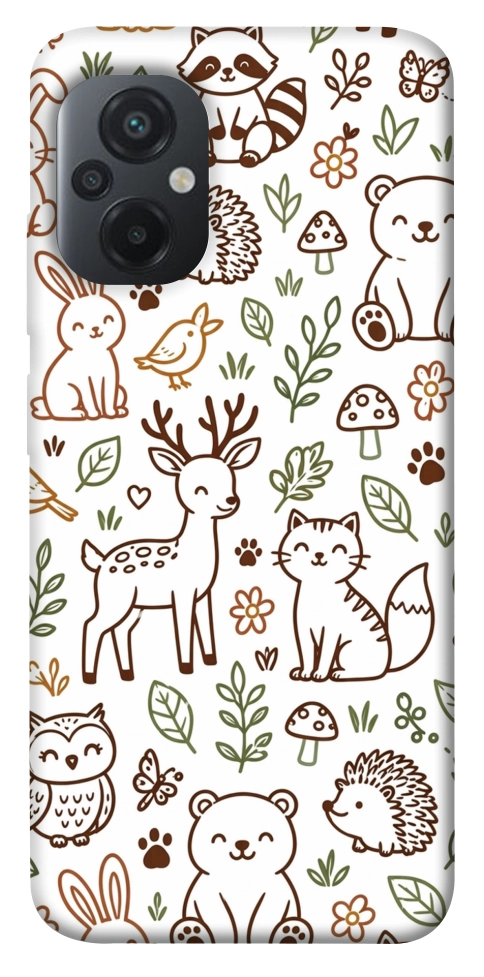 Чехол Wildlife pattern для Xiaomi Poco M5