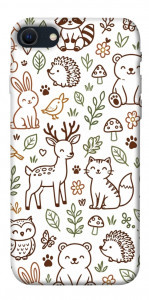 Чехол Wildlife pattern для iPhone SE (2022)