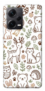 Чехол Wildlife pattern для Xiaomi Redmi Note 12 Pro+