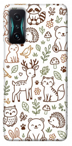 Чехол Wildlife pattern для Xiaomi Redmi K50 Gaming