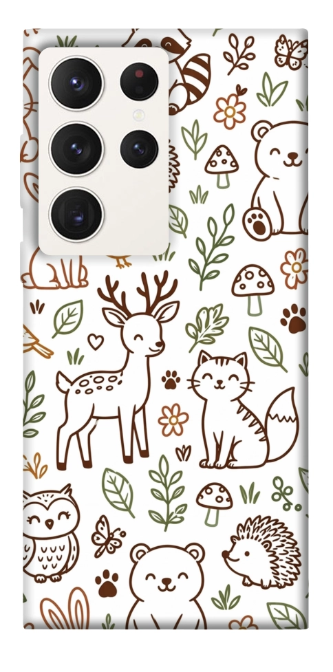 Чехол Wildlife pattern для Galaxy S23 Ultra