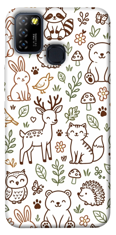 Чехол Wildlife pattern для Infinix Hot 10 Lite