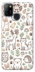Чехол Wildlife pattern для Infinix Hot 10 Lite