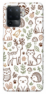 Чехол Wildlife pattern для Oppo Reno 5 Lite