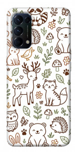 Чохол Wildlife pattern для Oppo Reno 5 4G