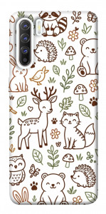 Чехол Wildlife pattern для Oppo Reno 3