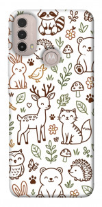 Чехол Wildlife pattern для Motorola Moto E40