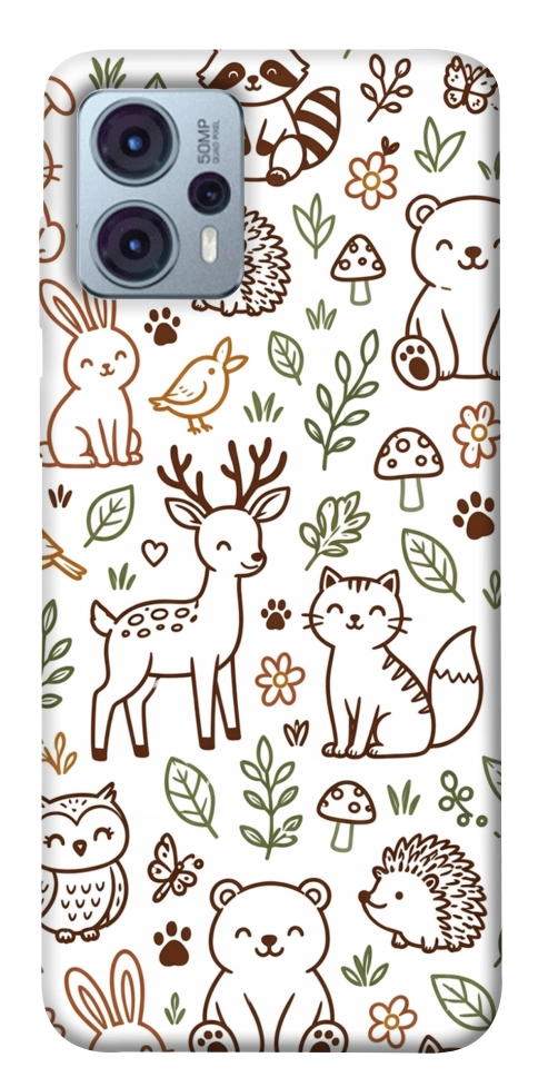 Чехол Wildlife pattern для Motorola Moto G23