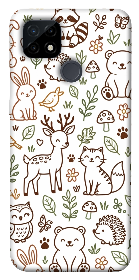 Чехол Wildlife pattern для Realme C21