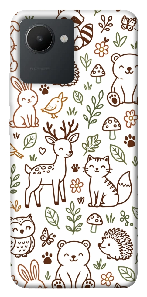 Чехол Wildlife pattern для Realme C30