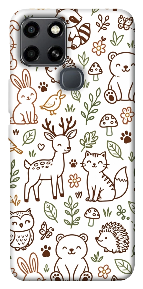 Чехол Wildlife pattern для Infinix Smart 6