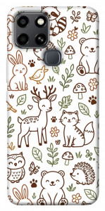 Чехол Wildlife pattern для Infinix Smart 6