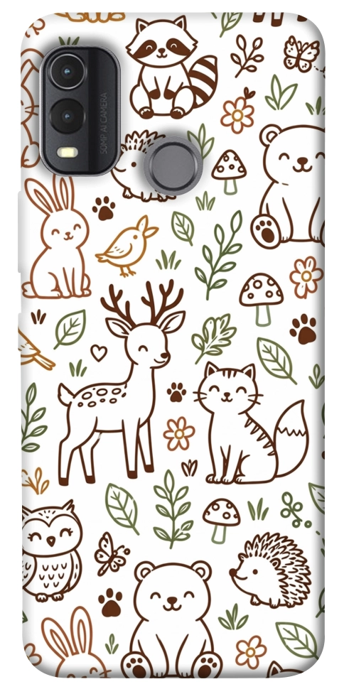 Чехол Wildlife pattern для Nokia G11 Plus
