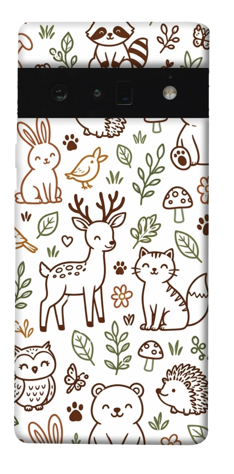 Чехол Wildlife pattern для Google Pixel 6 Pro