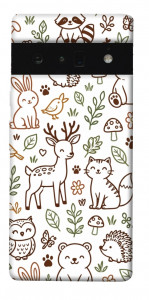 Чехол Wildlife pattern для Google Pixel 6 Pro