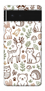 Чехол Wildlife pattern для Google Pixel 6