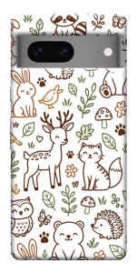 Чехол Wildlife pattern для Google Pixel 7