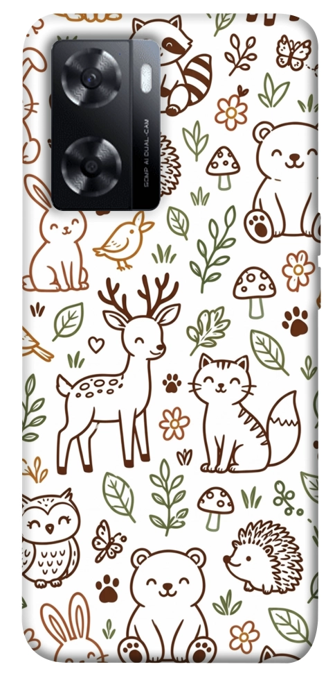Чехол Wildlife pattern для Oppo A77s