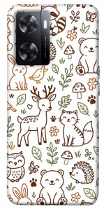 Чехол Wildlife pattern для Oppo A77s