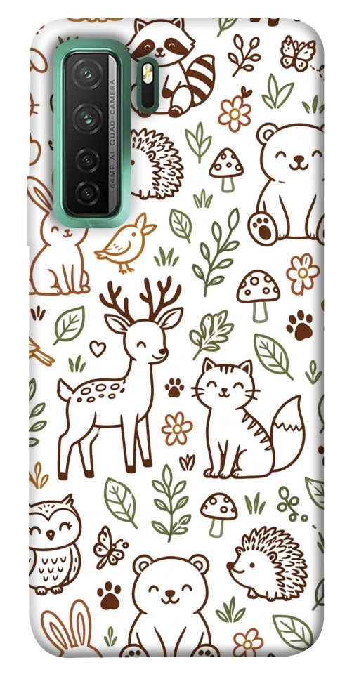 Чехол Wildlife pattern для Huawei nova 7 SE