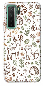 Чехол Wildlife pattern для Huawei nova 7 SE