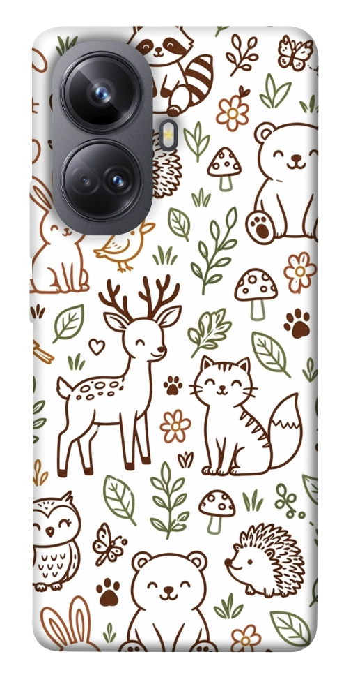 Чехол Wildlife pattern для Realme 10 Pro+