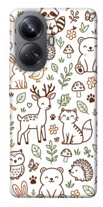 Чехол Wildlife pattern для Realme 10 Pro+
