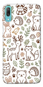 Чехол Wildlife pattern для Huawei Y6 Pro (2019)