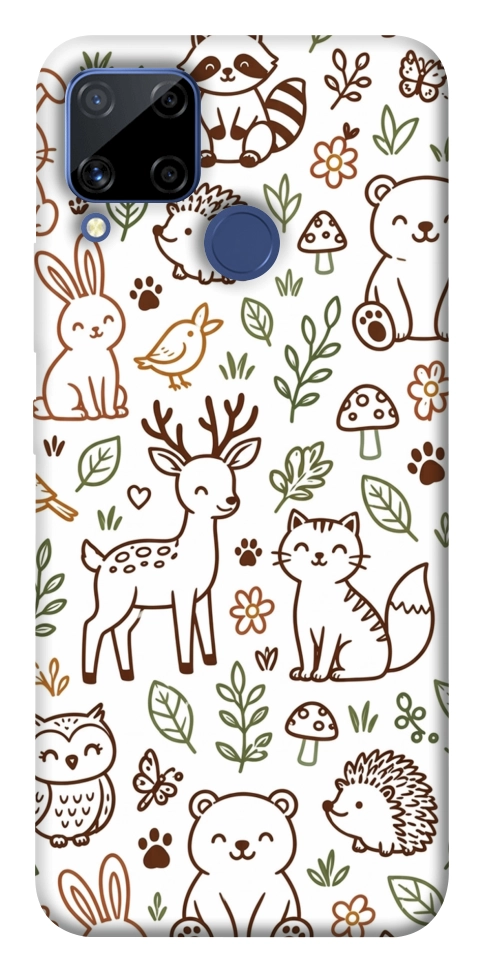 Чехол Wildlife pattern для Realme C15