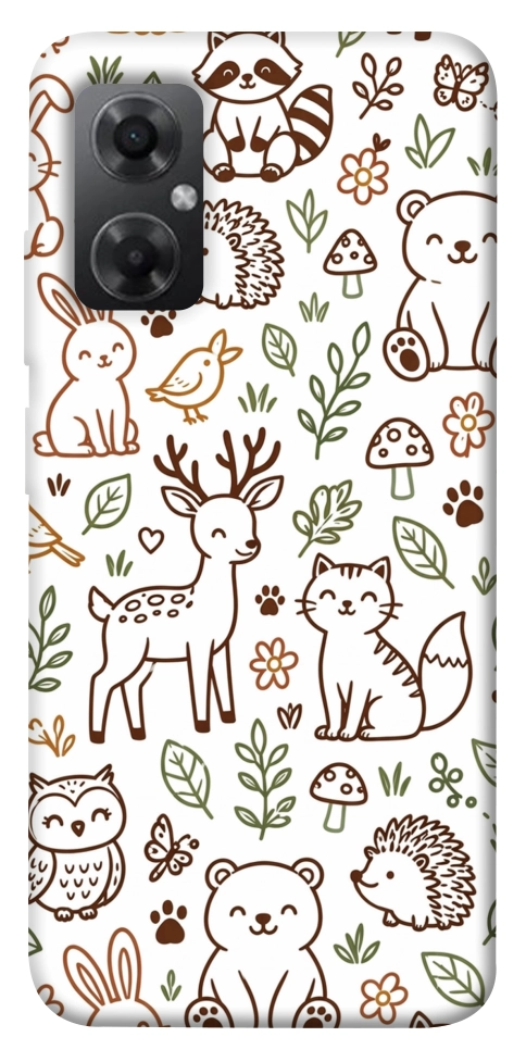 Чехол Wildlife pattern для Xiaomi Redmi Note 11R