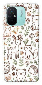 Чехол Wildlife pattern для Xiaomi Redmi 12C