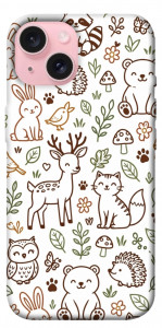 Чехол Wildlife pattern для iPhone 15