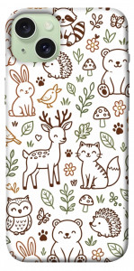 Чехол Wildlife pattern для iPhone 15 Plus