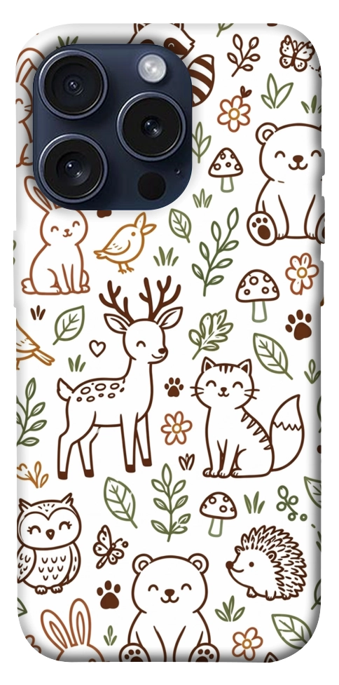 Чохол Wildlife pattern для iPhone 15 Pro