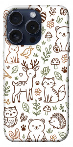 Чехол Wildlife pattern для iPhone 15 Pro