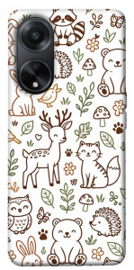Чехол Wildlife pattern для Oppo A98