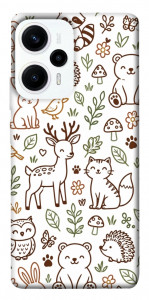 Чехол Wildlife pattern для Xiaomi Redmi Note 12 Turbo