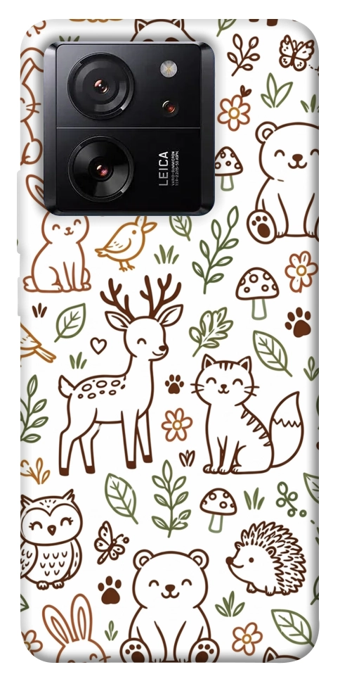 Чехол Wildlife pattern для Xiaomi 13T Pro