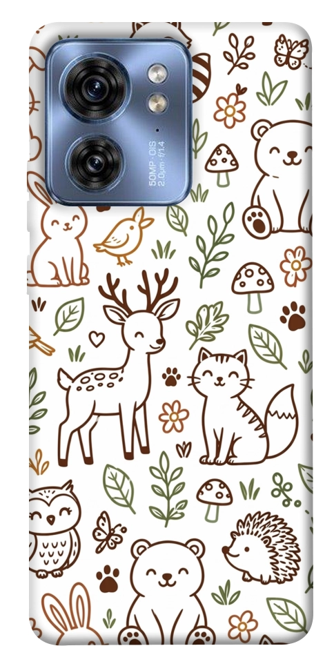 Чехол Wildlife pattern для Motorola Edge 40