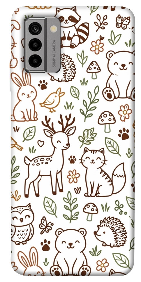 Чехол Wildlife pattern для Nokia G22