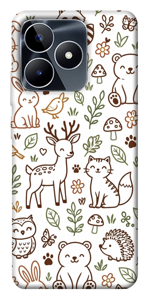 Чехол Wildlife pattern для Realme C53