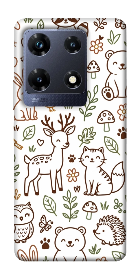 Чехол Wildlife pattern для Infinix Note 30 Pro NFC