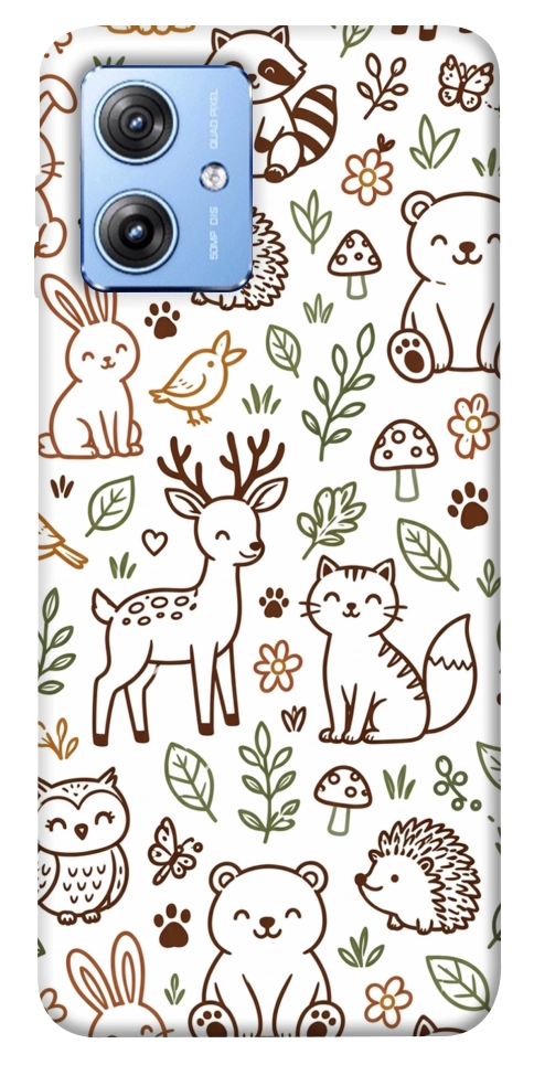 Чехол Wildlife pattern для Motorola Moto G84