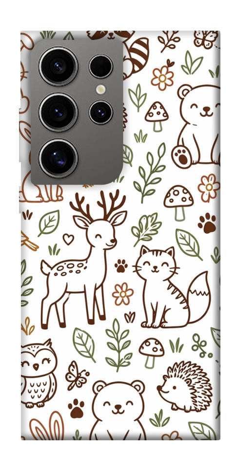 Чехол Wildlife pattern для Galaxy S24 Ultra