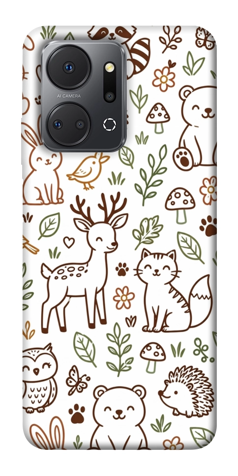 Чехол Wildlife pattern для Huawei Honor X7a