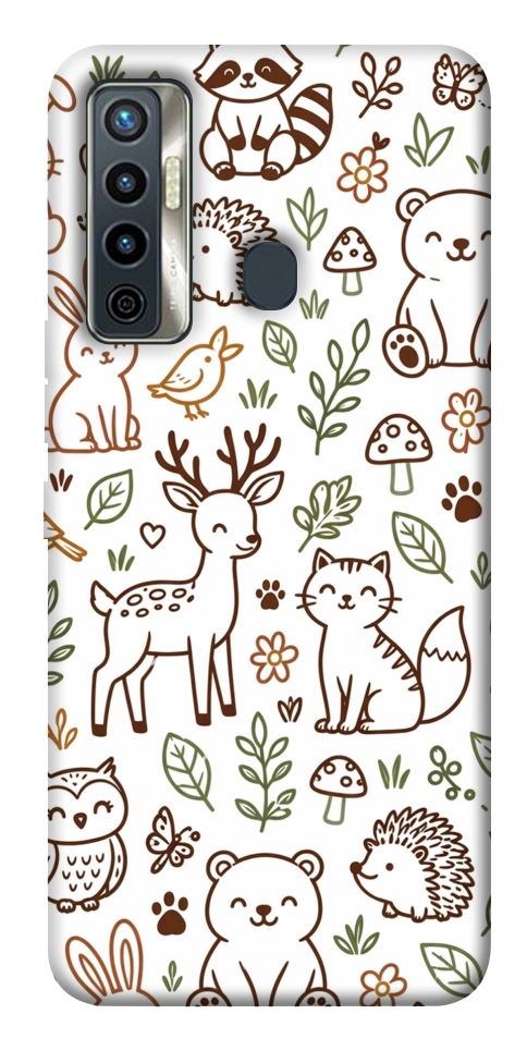 Чехол Wildlife pattern для TECNO Camon 17