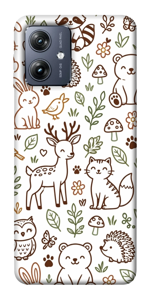 Чехол Wildlife pattern для Motorola Moto G54