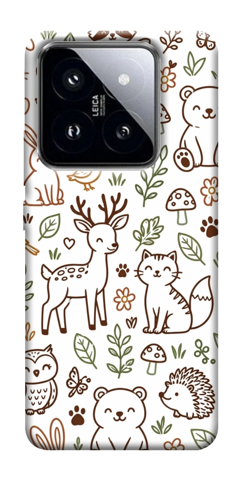 Чохол Wildlife pattern для Xiaomi 14 Pro