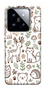 Чохол Wildlife pattern для Xiaomi 14 Pro